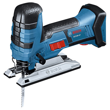 BOSCH Cordless Jig Saw, Orbital, T-Shank, 18.0V GST18V-47N