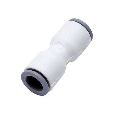 Parker Push-to-Connect Metric Plastic Push-to-Connect Fitting, Polymer, White 6306 06 08WP2