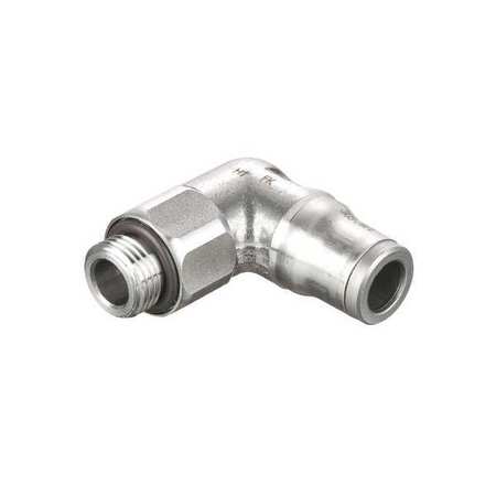 LEGRIS Metric Stainless Steel Push-to-Connect Fitting, Stainless Steel, Silver 3879 08 10