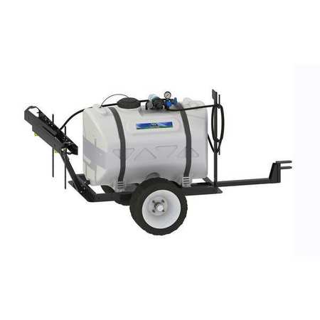 MASTER MFG Deluxe Trailer Sprayer, Polyethylene Tank, 15 ft Hose Length SLO-51-060D-MM