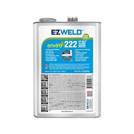 Ez Weld Pipe Cement, 1 gal, Blue EZ32205N