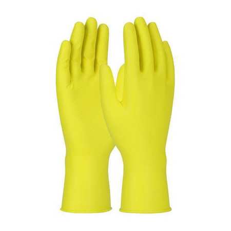 PIP Grippaz Jan San, Nitrile Disposable Gloves, 6 mil Palm, Nitrile, Powder-Free, 2XL ( 11 ), 48 PK 67-306/XXL