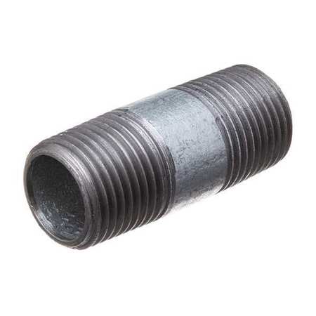 ZORO SELECT Galvanized Steel Pipe Nipple 793F53