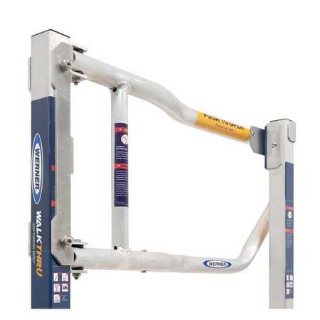 WERNER Extension Ladder Gate Accessory, Aluminum X300001