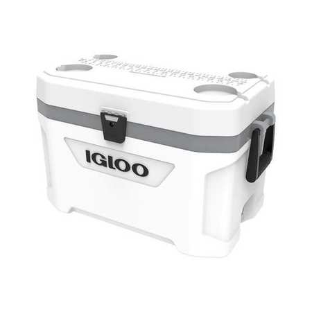 IGLOO Cooler, 54 qt, 16-1/8" H, 15-3/32" W, White 50541