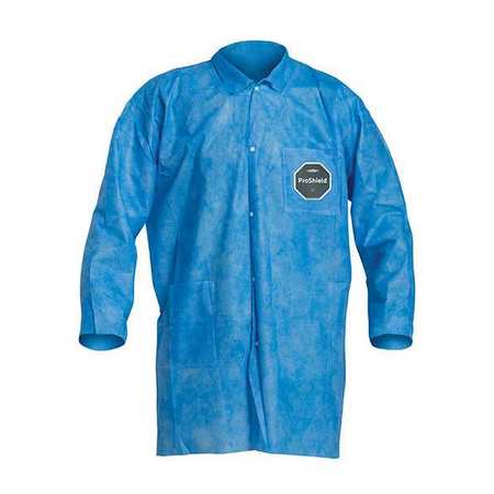DUPONT Lab Coat, M, Blue, ProShield(R), PK30 PB219SBUMD003000