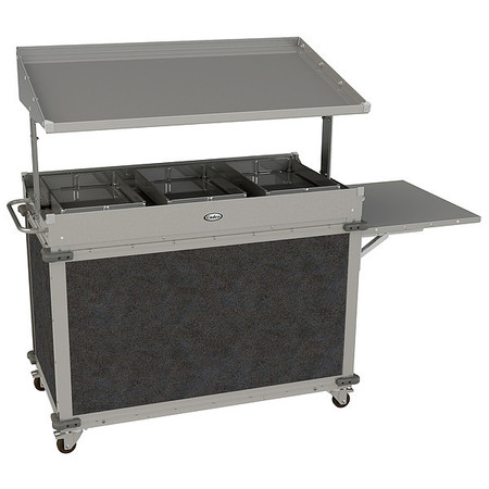 CADCO Food Service Cart, 74 1/2 in L, SS CBC-GG-B3-L3