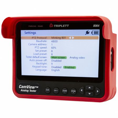 TRIPLETT Camview Analog Camera Tester, Black/Red 8064