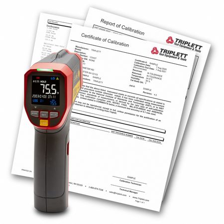 TRIPLETT IR Therm, Circular, -25.6 to 1112F IRT350-NIST