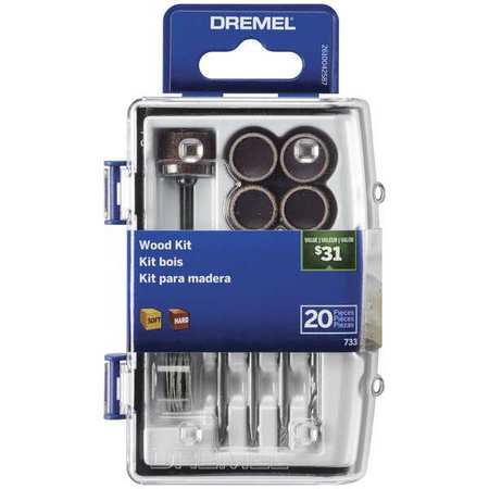 DREMEL Rotary Tool Accessory Kit, 20 pieces 733-01