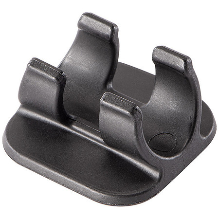 PELICAN Helmet Bracket, Black, ABS, 3/4" W, 1 1/2" L 1975H