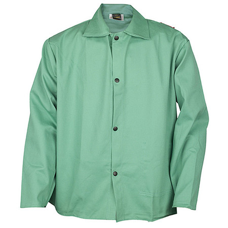 TILLMAN Welding Jacket, Cotton, Green, L 623036L
