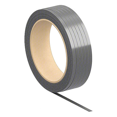 PAC STRAPPING PRODUCTS Plastic Strapping, 3000 lb, 1"x0.05", Black 8850306B18W-AAR