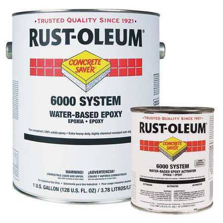 Rust-Oleum Floor Coating Kit, 1 gal, Silver Gray 6082408