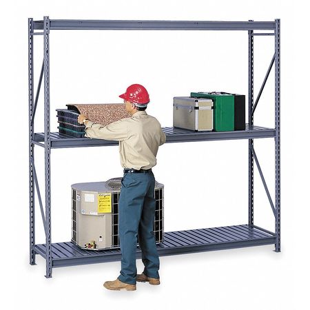 Tennsco Starter Bulk Storage Rack, 24 in D, 72 in W, 3 Shelves 7B511