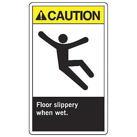 ACCUFORM Caution Sign, 14" H, 10" W, Vinyl, Rectangle, English, MRTF603VS MRTF603VS