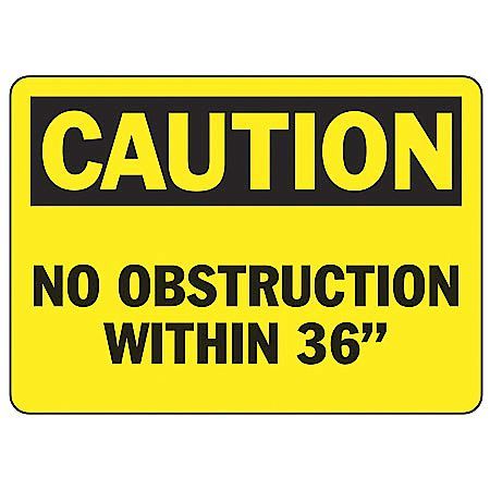 ACCUFORM Caution Sign, 10X14", BK/YEL, PLSTC, ENG, Width: 14", MVHR675VP MVHR675VP