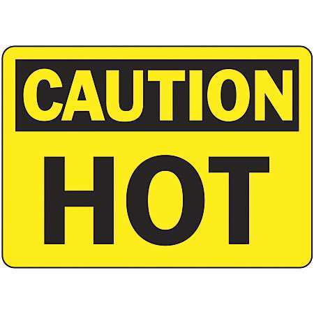 ACCUFORM Caution Sign, 7 in H, 10 in W, Aluminum, Rectangle, English, MCPG611VA MCPG611VA