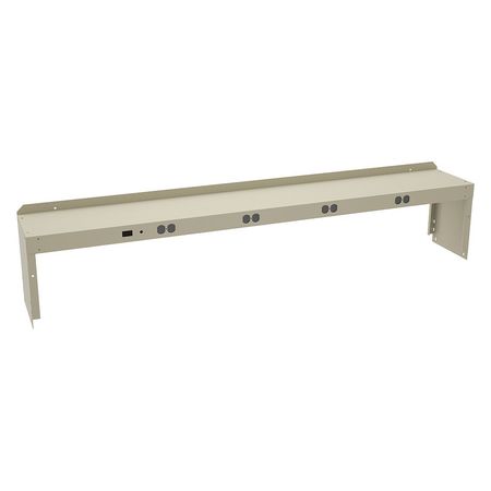 TENNSCO Electrical Shelf Riser, 72x10-1/2x12, Sand RE-1072 SAND