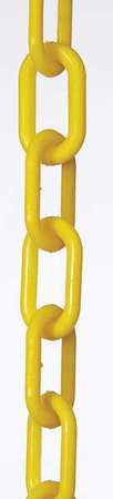 Zoro Select Plastic Chain, 3 In x 100 ft, Yellow 80002-100