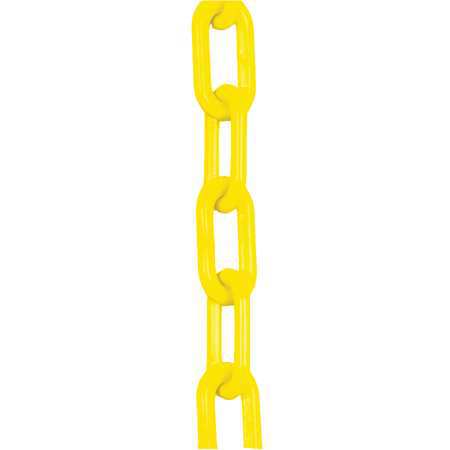 ZORO SELECT 1.5" (#6, 38 mm.) x 300 ft. Yellow Plastic Chain 30002-300