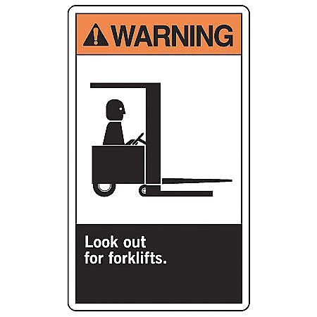 ACCUFORM Warning Sign, 14" H, 10" W, Plastic, Rectangle, English, MRHR300VP MRHR300VP