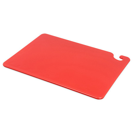 SAN JAMAR Cutting Board, 20 x 15 x 1/2 In, Red CB152012RD