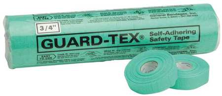 Guard-Tex Safety Tape, Green, 3/4 x 30 yd. L, PK16 41308-34