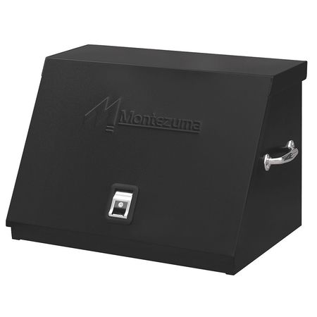 MONTEZUMA 30"W Steel, Black Portable Tool Box, Powder Coated, 20-3/8"H LA400B