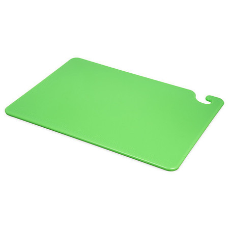 SAN JAMAR Cutting Board, 20 x 15 x 1/2 In, Green CB152012GN