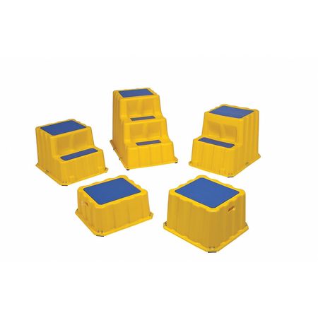 Premier Plastics Step Stand, Yellow, 10" H 5110