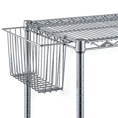 METRO Storage Basket, Steel, Silver, 13-3/8x5x7 H209C