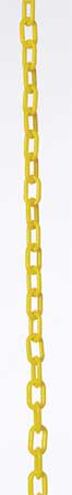 Zoro Select .75" (#3, 19 mm.) x 50 ft. Yellow Plastic Chain 00002-50