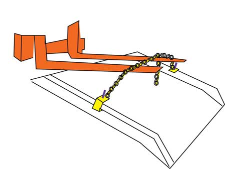 Zoro Select Lifting Chain, For Bluff Dock Boards ACLC