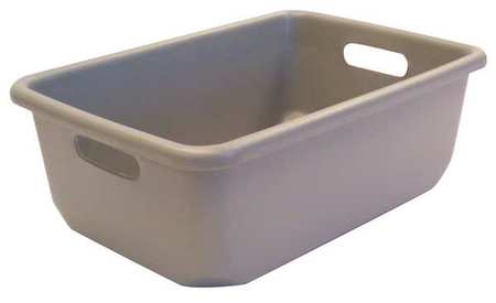 New England Plastics Nesting Container, Gray, Fiberglass Reinforced Composite, 18 in L, 12 1/2 in W, 6 1/2 in H H-1812-6.5 GRAY