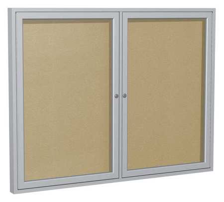 Ghent Enclosed Outdoor Bulletin Board 60x48", Vinyl PA24860VX-181