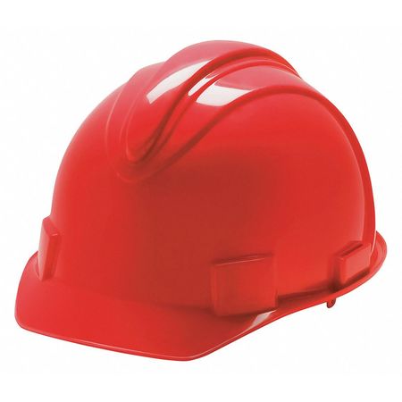 Jackson Safety Front Brim Hard Hat, Type 1, Class E, Ratchet (4-Point), Red 20394