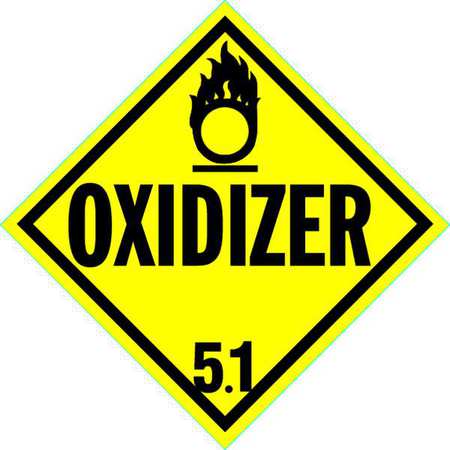 STRANCO Vhicle Plcard, Oxidizer 5.1 w Picto, PK10 DOTP-0045-V10