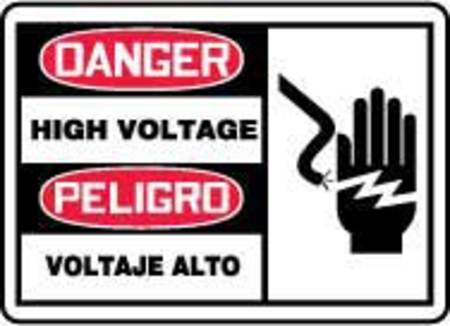 ACCUFORM Spanish-BilinguAl Danger Sign, 7"X10", SBMELC079VP SBMELC079VP