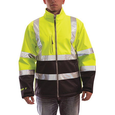 Tingley Phase 3 Breathable Rain Jacket, Hi-Vis Ylw/Green, XL J25022