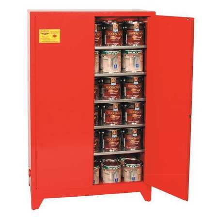 Eagle Mfg Paints and Inks Cabinet, 96 gal., Yellow YPI62LEGS