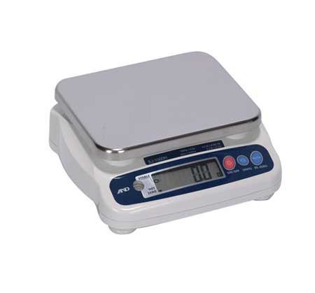 A&D Weighing Digital Compact Bench Scale 26 lb./12kg Capacity SJ-12KHS