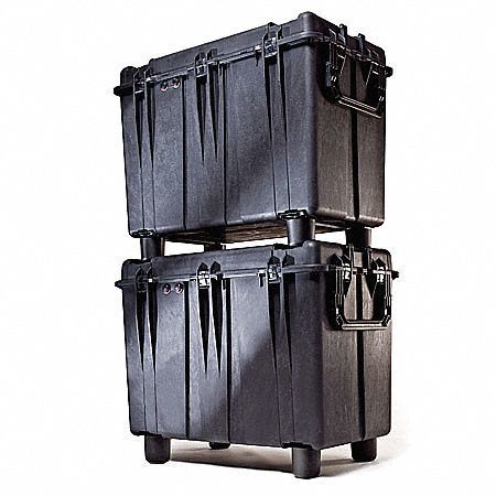 Pelican Black Protective Case, 39.95"L x 23.45"W x 28.6"D 0500-000-110