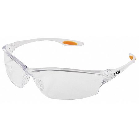 MCR SAFETY Safety Glasses, Clear Anti-Scratch LW210