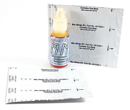 INDUSTRIAL TEST SYSTEMS Test Strip, Micro 7 W Manganese Reagent 486606