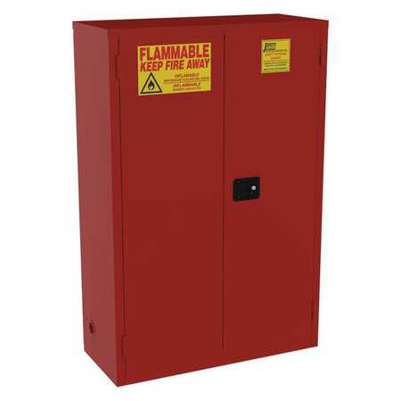 JAMCO Paint and Ink Cabinet, 72 gal., Flammable, 18 x 65 x 43, Red BN72RP