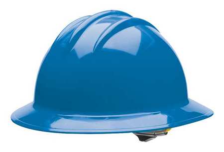 Bullard Full Brim Hard Hat, Type 1, Class E, Ratchet (6-Point), Blue 33KBR