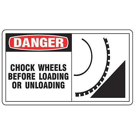 ACCUFORM Danger Sign, 7X10", R and BK/WHT, PLSTC, MVHR020VP MVHR020VP