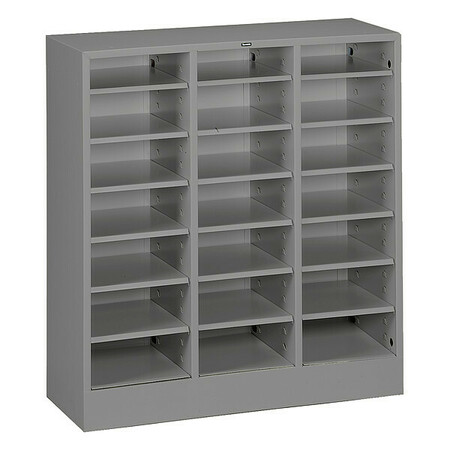 Tennsco Literature Sorter 21 Compartments, Medium Gray 4075 MED GREY