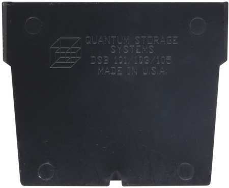 Quantum Storage Systems Plastic Divider, Black, 5-3/4 in L, 3 in W, 3 in H, 50 PK DSB101/103/105